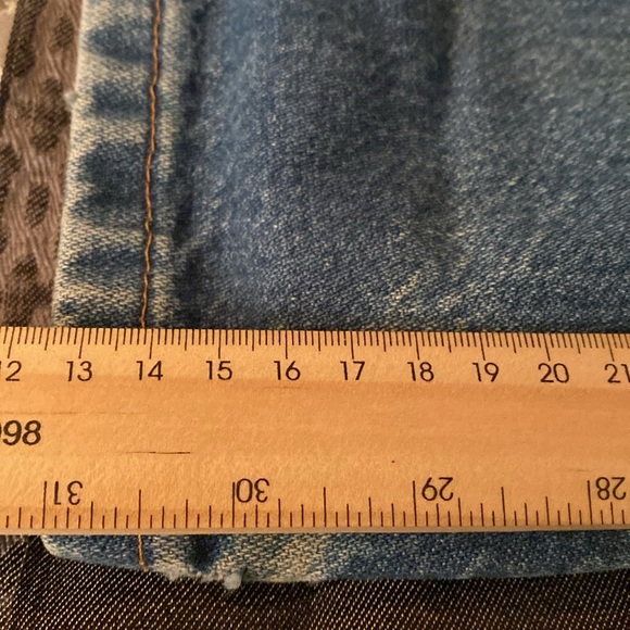 Wrangler Naturally Distressed Vintage Blokecore Denim Jeans 34/32 - Picture 7 of 16